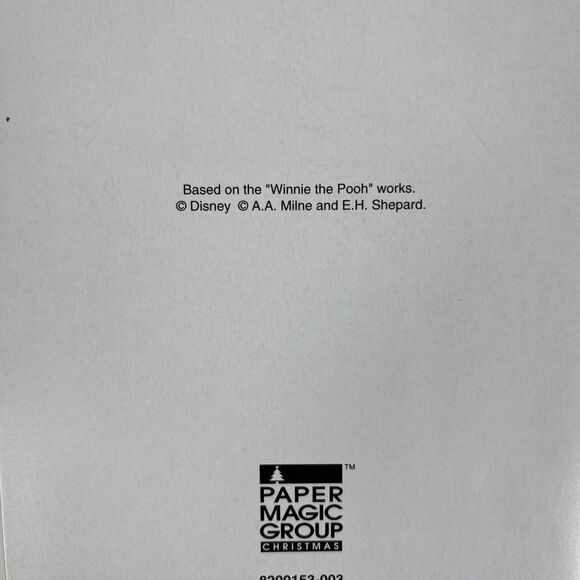 34 VTG 2000s Christmas Cards Base On Disney “ Winnie The‎ Pooh” - 5 Designs - Picture 14 of 14